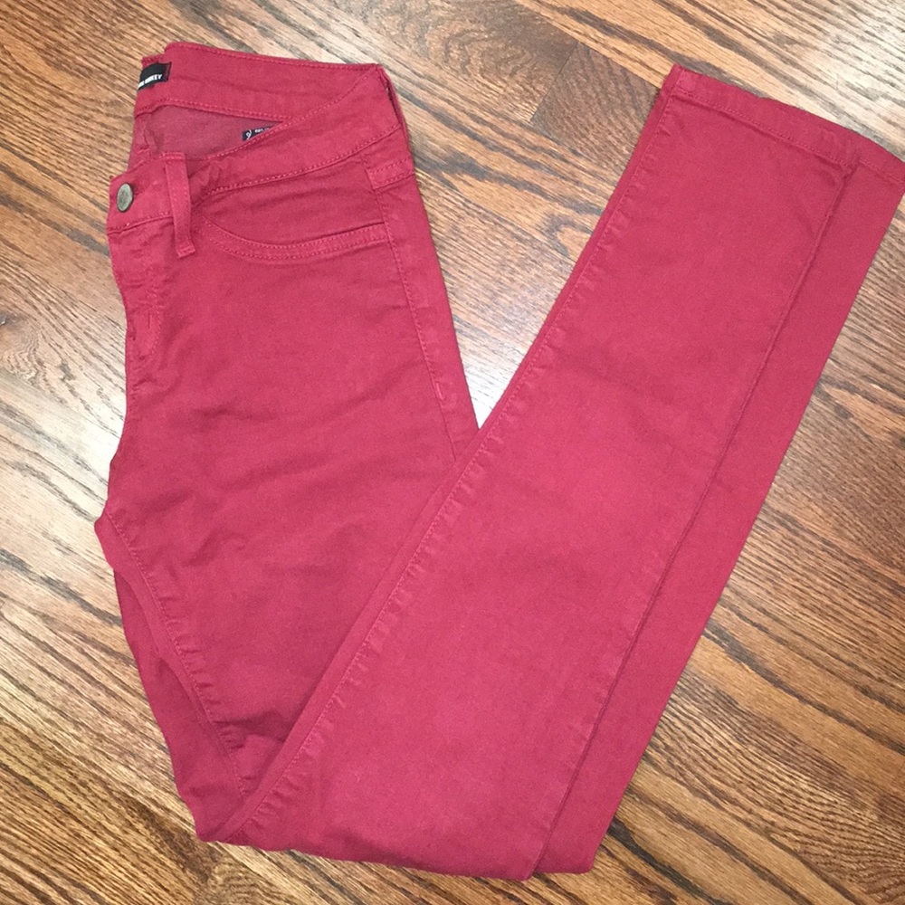 Flying Monkey Skinny Jeans - red
